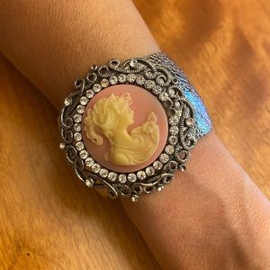 Handmade one of a kind cameo bracelet
